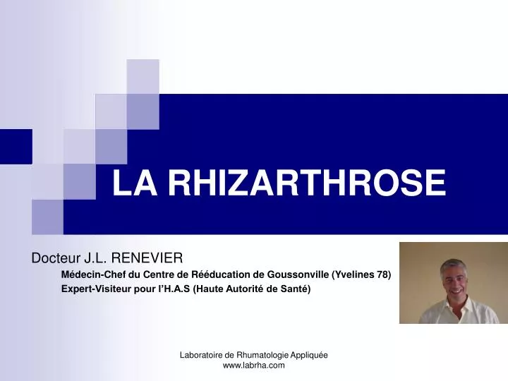 la rhizarthrose