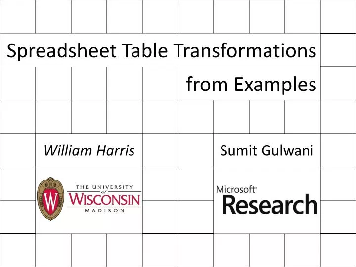spreadsheet table transformations