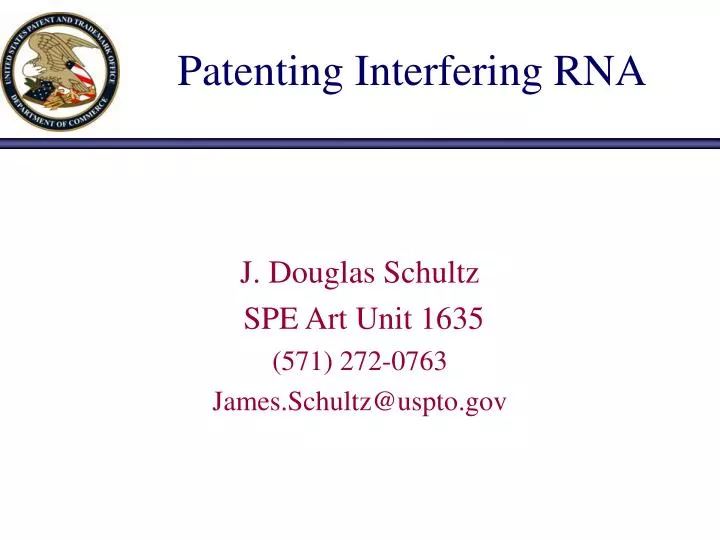 patenting interfering rna