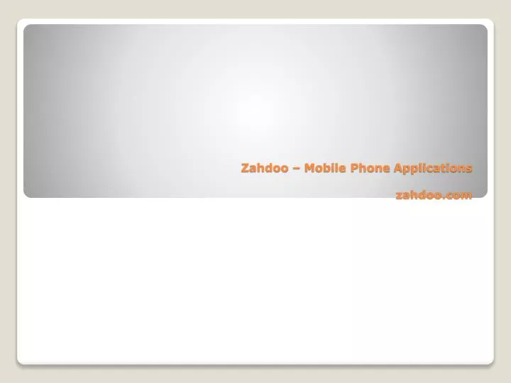 zahdoo mobile phone applications zahdoo com