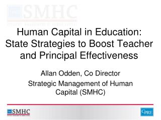 Human Capital in Education: State Strategies to Boost Teacher and Principal Effectiveness