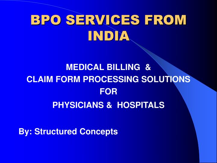 bpo services from india