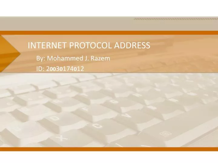 internet protocol address