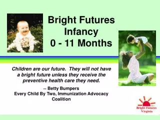 Bright Futures Infancy 0 - 11 Months