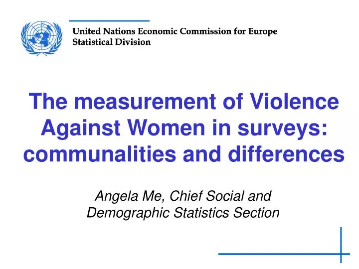 the measurement of violence against women in surveys communalities and differences
