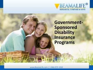 Government Sponsored Disability Insurance Programs