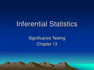 inferential statistics