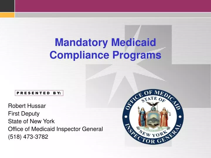 mandatory medicaid compliance programs