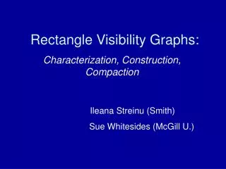 Rectangle Visibility Graphs: