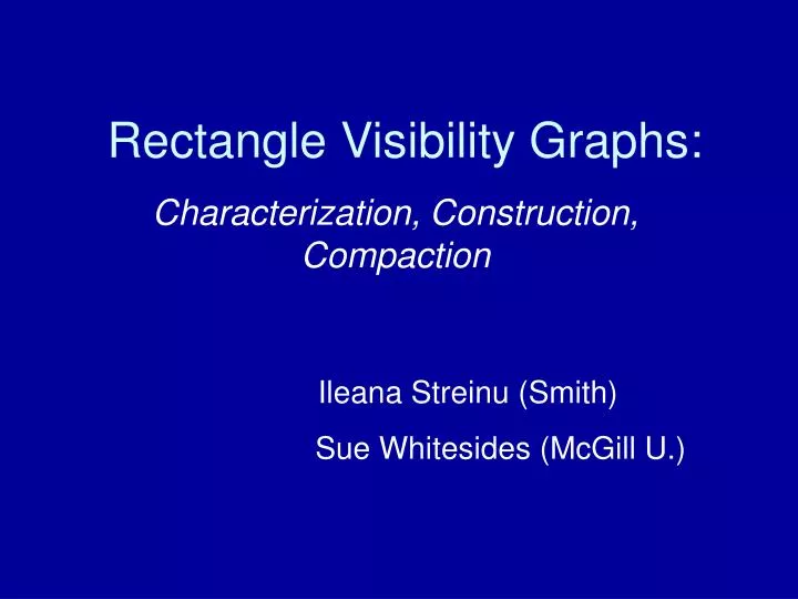 rectangle visibility graphs