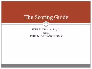 The Scoring Guide