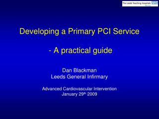 Developing a Primary PCI Service - A practical guide