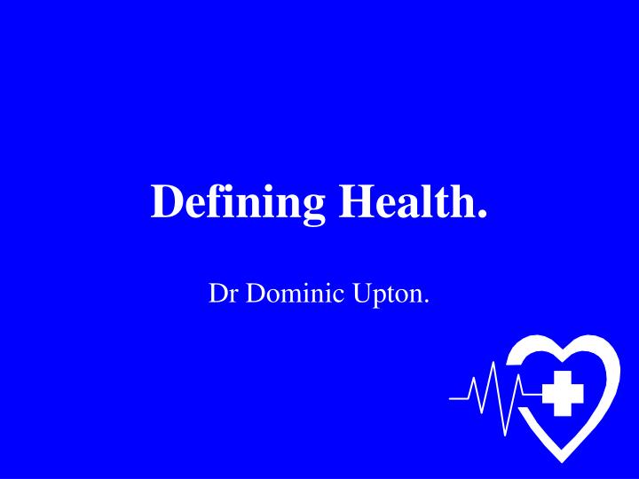 defining health