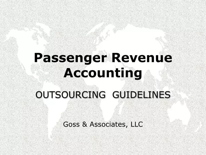 passenger revenue accounting