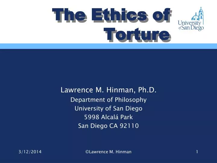 the ethics of torture