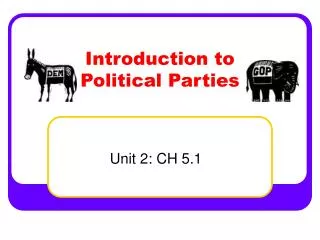 Introduction to Political Parties