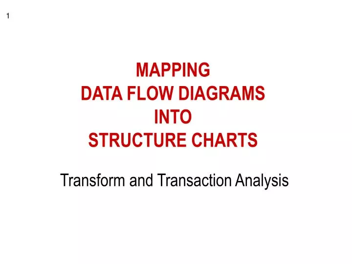 mapping data flow diagrams into structure charts