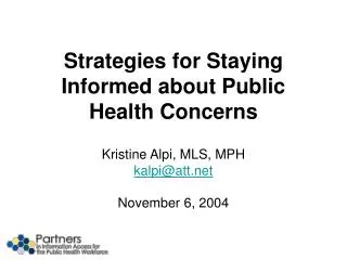 Strategies for Staying Informed about Public Health Concerns