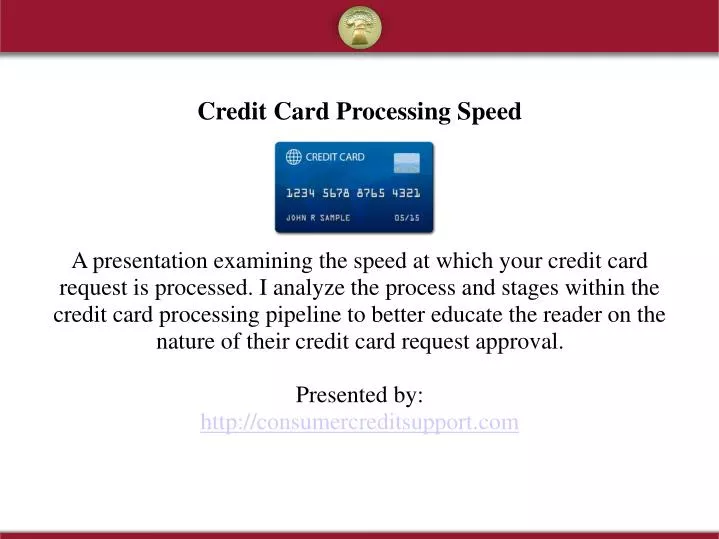 credit card processing speed