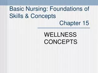 Basic Nursing: Foundations of Skills &amp; Concepts Chapter 15