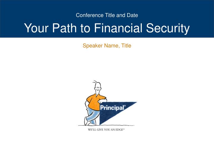 your path to financial security