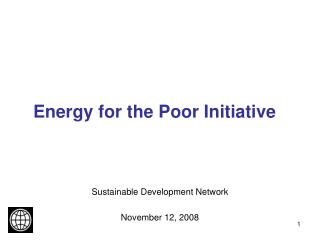 Energy for the Poor Initiative