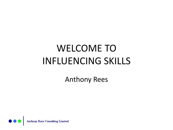 welcome to influencing skills
