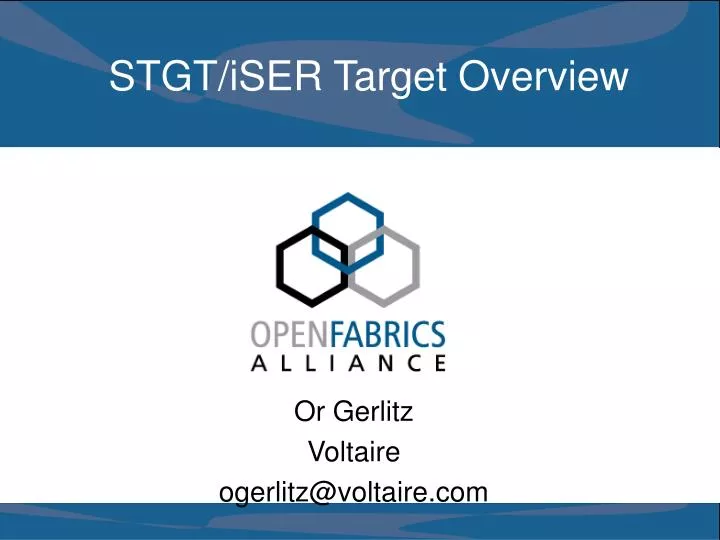 stgt iser target overview