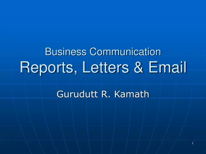 business communication reports letters email