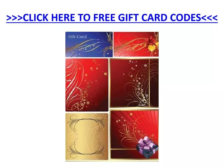 click here to free gift card codes