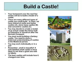 Build a Castle!