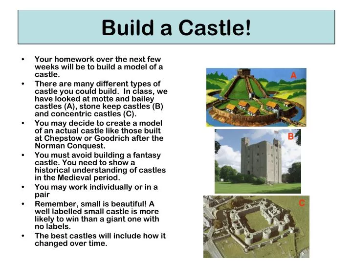 build a castle