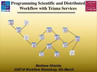 Programming Scientific and Distributed Workflow with Triana Services