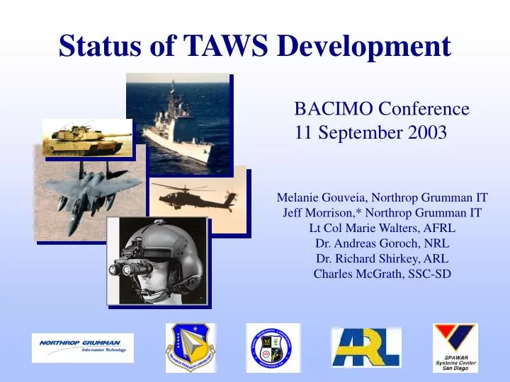status of taws development