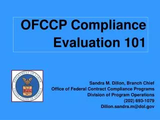 OFCCP Compliance Evaluation 101