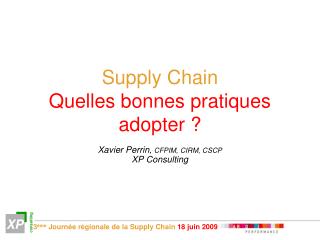 Supply Chain Quelles bonnes pratiques adopter ?
