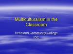 Multiculturalism in the Classroom - slide 1