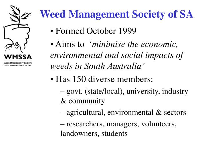 weed management society of sa