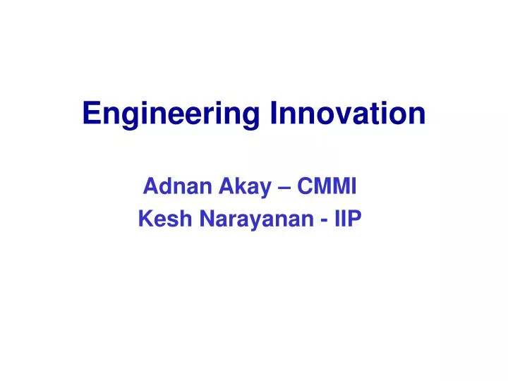 engineering innovation