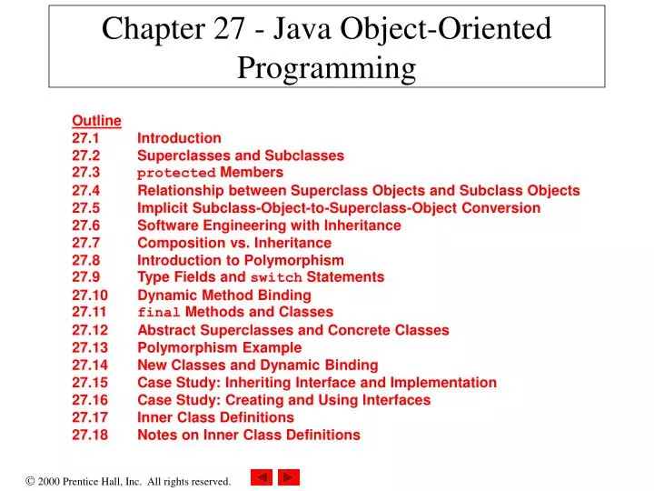 chapter 27 java object oriented programming