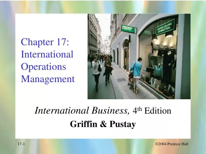 chapter 17 international operations management