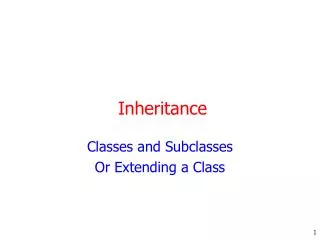 Inheritance