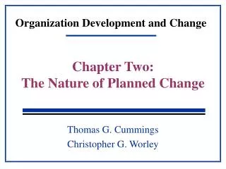 Organization Development and Change