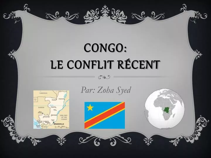 congo le conflit r cent