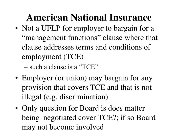 american national insurance