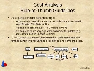 Cost Analysis Rule-of-Thumb Guidelines