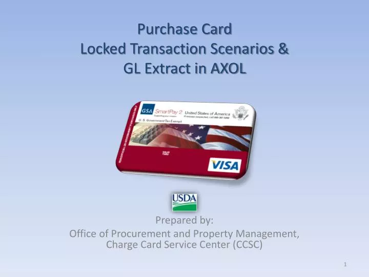 purchase card locked transaction scenarios gl extract in axol