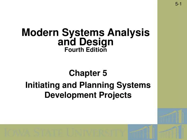 chapter 5 initiating and planning systems development projects