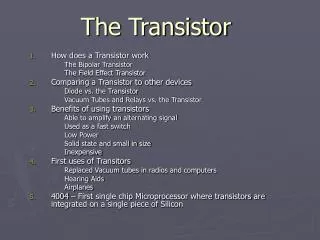 The Transistor