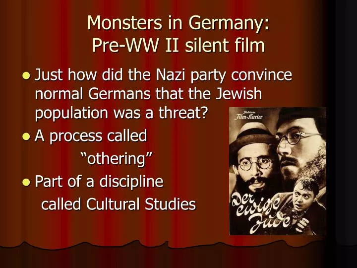 monsters in germany pre ww ii silent film